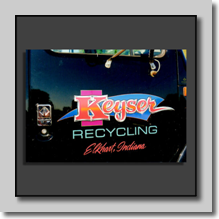 Keyser Recycling Truck Door
